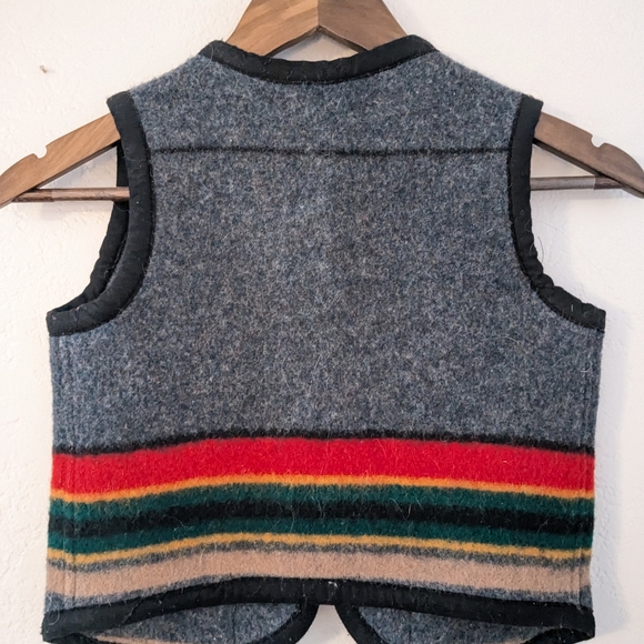 Pendleton Youth  Grey Wool Vest - Picture 2 of 5